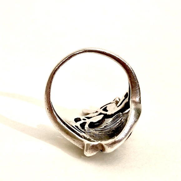 Vintage Sterling Silver 925 Victorian Rose & Vine Ring Size 6 - by Avon - Picture 6 of 7